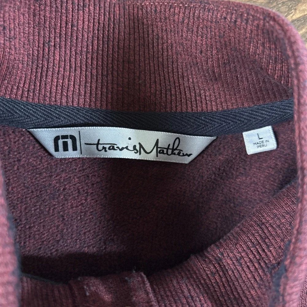 Travis Mathew Sweater Men's L 1/4 Button Golf Sweater Pullover Casual Peru Walk